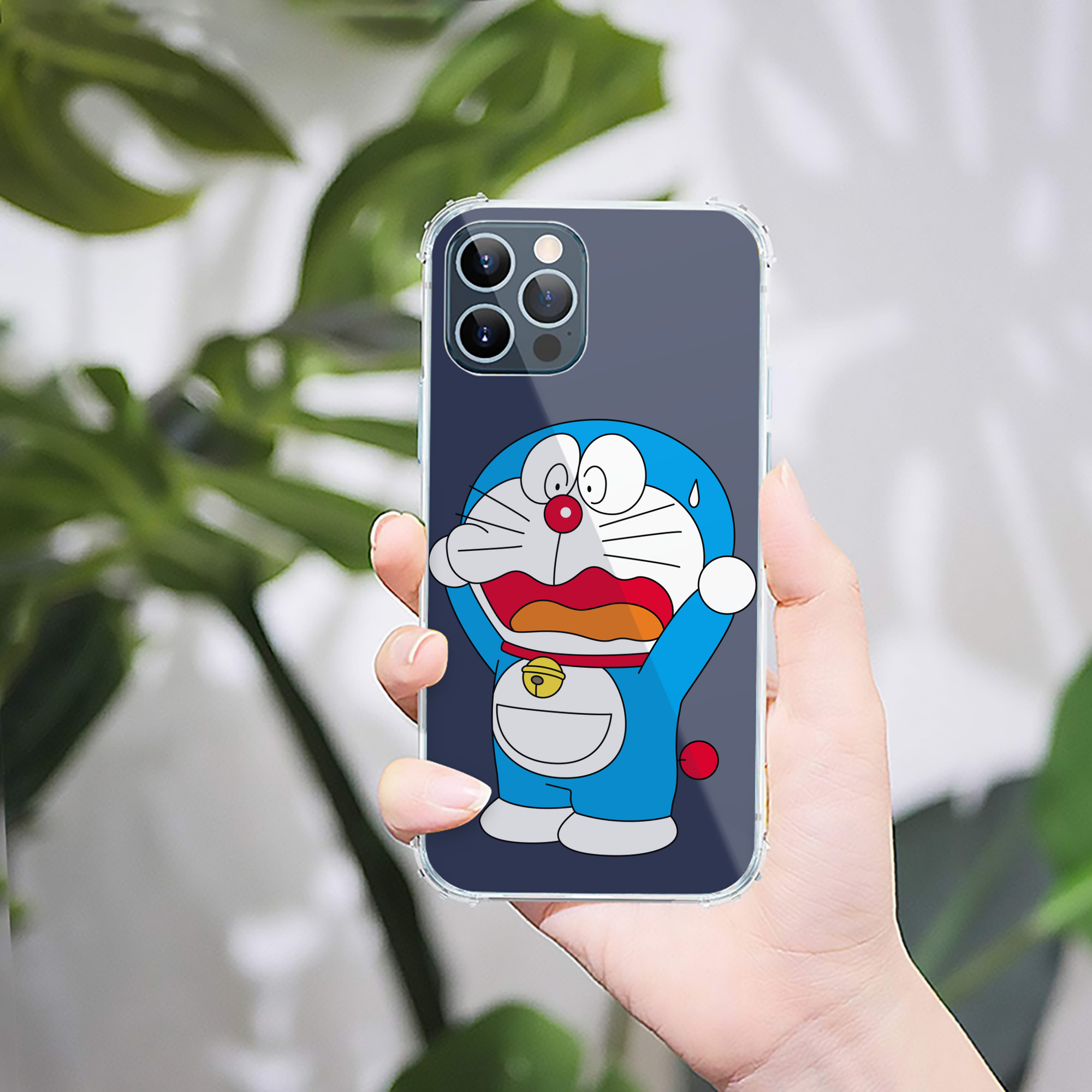 （画像用） ドラえもん Doraemon 【iPhone 12シリーズ対応】透明スマホケース（クリアソフトケース）